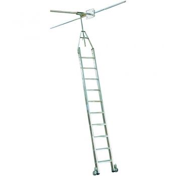 Лестница поворотн. для стеллажей для Т-образной шины. 8 ступ. Лестница поворотн. для стеллажей для Т-образной шины. 8 ступ.